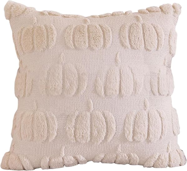 2-pak græskarkuddebetræk 45x45 cm. Bløde efterårs- og halloweenpynt til sofa, seng og bil.—jarx Färg	b