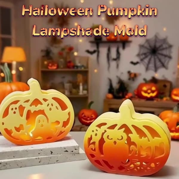 Halloween silikoneform til lys og støbning. DIY dekoration til efterår og halloween.—jarx