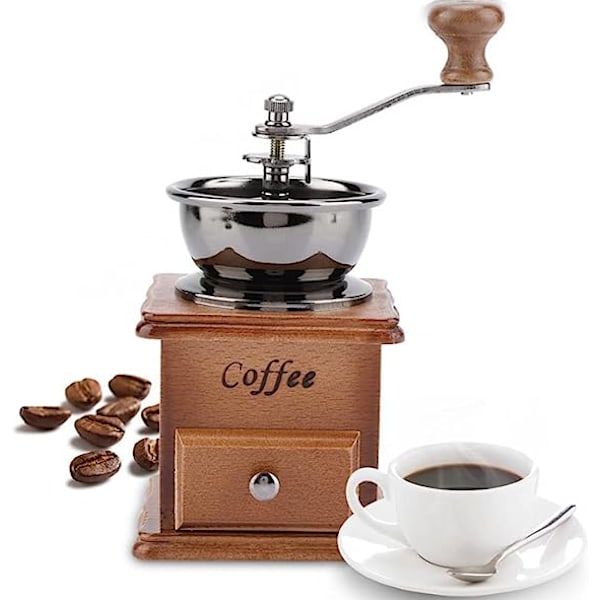 Manuell Kaffekvern Håndsveiv Kaffemaskin 9,7 x 9,7 x 20,7