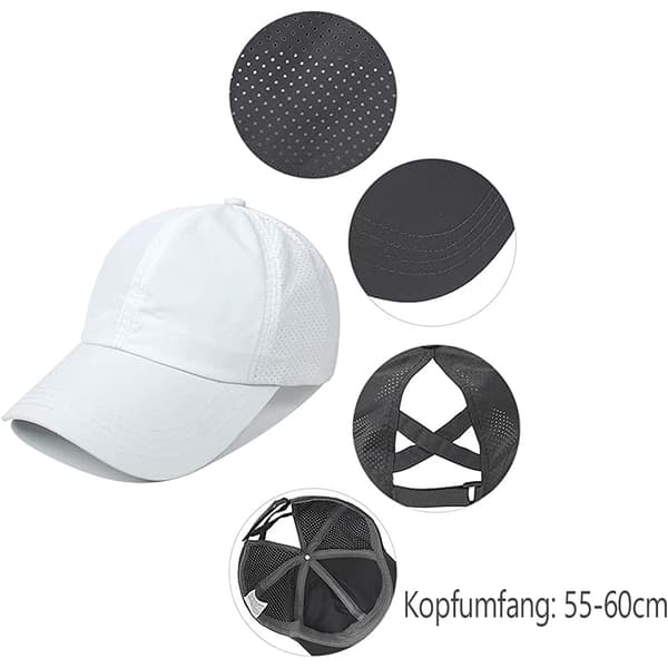 Cap sommar sommerhat dame Cap Cap udendørs solbeskyttelse Cap Justerbar cap (hovedomkreds:
