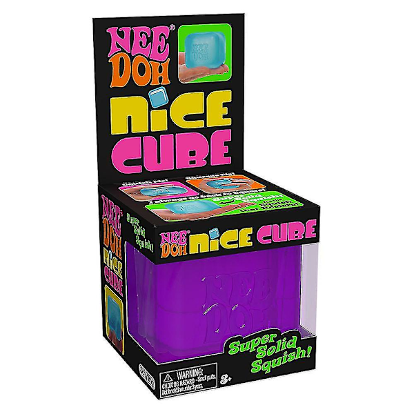 Schylling Nice Cube NeeDoh Stressball - Sansestimulerende leker, angst- og stresslindring - Overlegen