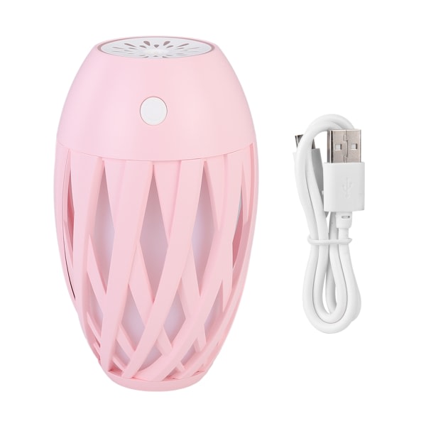 300ml 3-i-1 Plast Lydløs Olivenblomst Luftfugter Ventilator LED Natlys USB Mini Husholdnings Farverig Stemningsbelysning