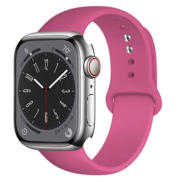 Silikonearmbånd Holdbart Apple Watch 38mm/40mm/41mm Sort Svart l