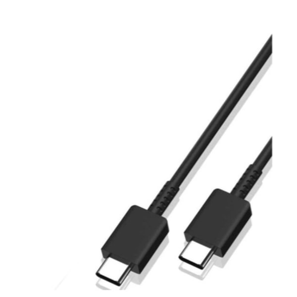 25W SAMSUNG Snabbladdare USB-C med kabel svart svart