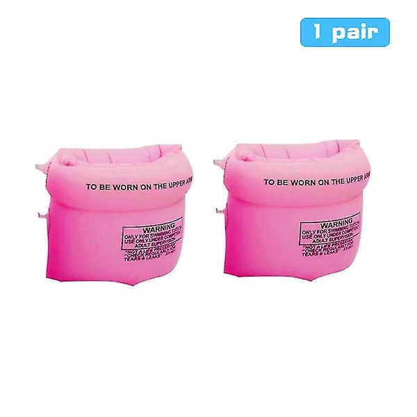 Nya Uppblåsbara Armpuffar för Simning för Vuxna och Barn, Bärbara Flytande Cirkelärmar, Poolboj, Armband, Simutrustning Blue