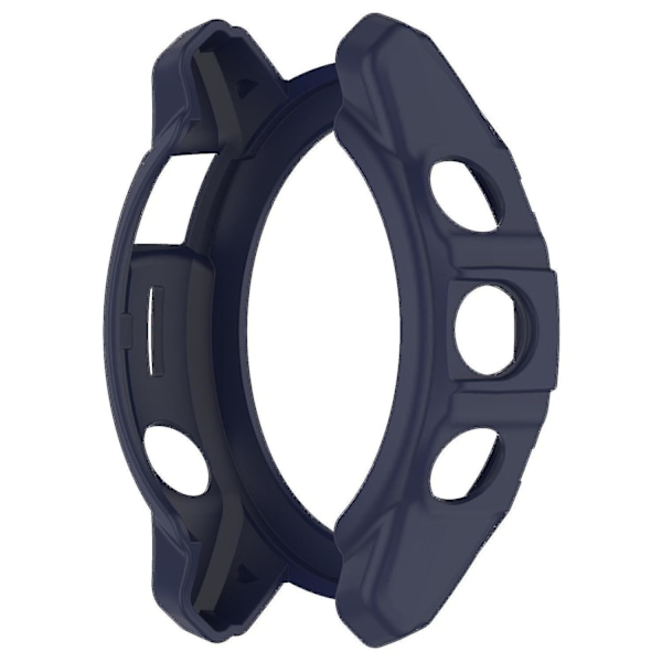 TPU-armbåndsveske for Garmin Epix Pro 51mm/(gen 2) 51mm /fenix 7x Pro / 7x, Repbeskyttende hul etui (FMY) Midnight Blue