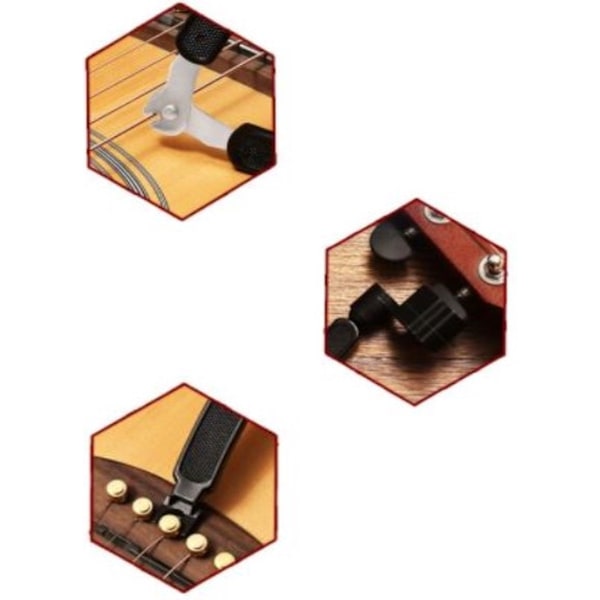 Gitarrstämningsverktyg 3 i 1 | Multifunktionell | Stiftavdragare | Strängklippare | Stäm gitarr | Orange