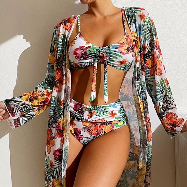 Bikini 3-delt sett – Trendy & Komfortabel Hvit White m