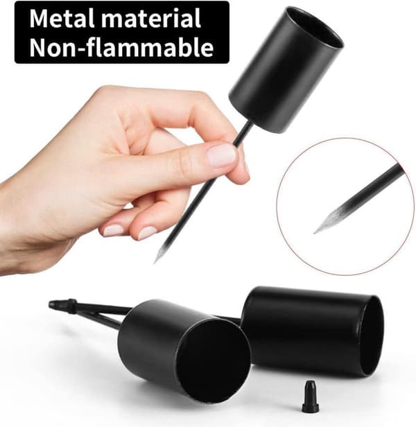 pieces - Lysestake - lysestake - lysestake - Lysestaker til julekrans - metall lysestake - 2,5*2,5*11 cm