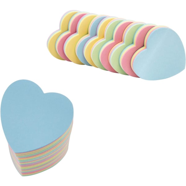 Hjerteformede klistrelapper - 10 blokker 76x76mm Søte Post-it S,ZQKLA