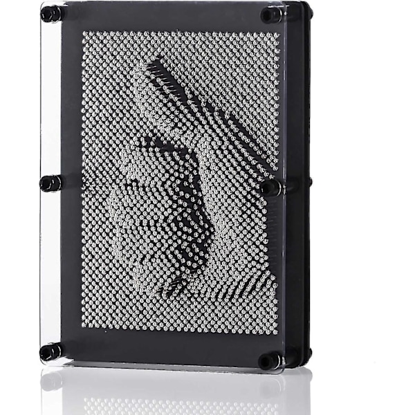 3D Nagelbrett Pinart Brett Pinpressions Skulptur Retro Leke Med Metallpigger 20 X 15 Cm Pxcl