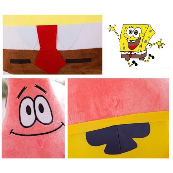 Svampbob Fyrkant Gosedjur Mjukleksak 35cm Docka - Perfekt Patrik Stjärna
