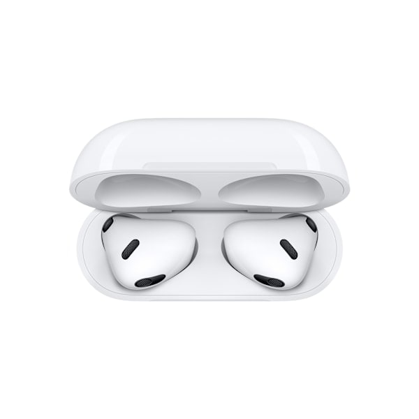 Kompatibel med AirPods TWS Bluetooth-øretelefoner med Lightning-etui, trådløs lading støttes.