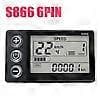 24V 36V 48V 60V S866 Controller Panel Dashboard Vandtæt 6PIN Elektrisk Cykel LCD Display til Elektrisk E-cykel Scooter