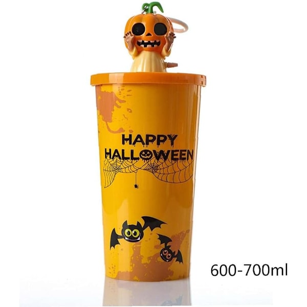 Halloween Gresskar Halmkopp Halloween Mekanisk Nøkkelring Halmkopp Halloween Morsom Gresskar Drikke