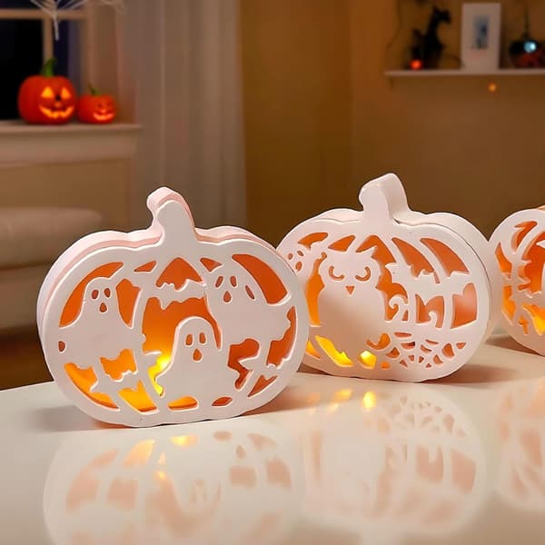 Halloween silikoneform til lys og støbning. DIY dekoration til efterår og halloween.—jarx