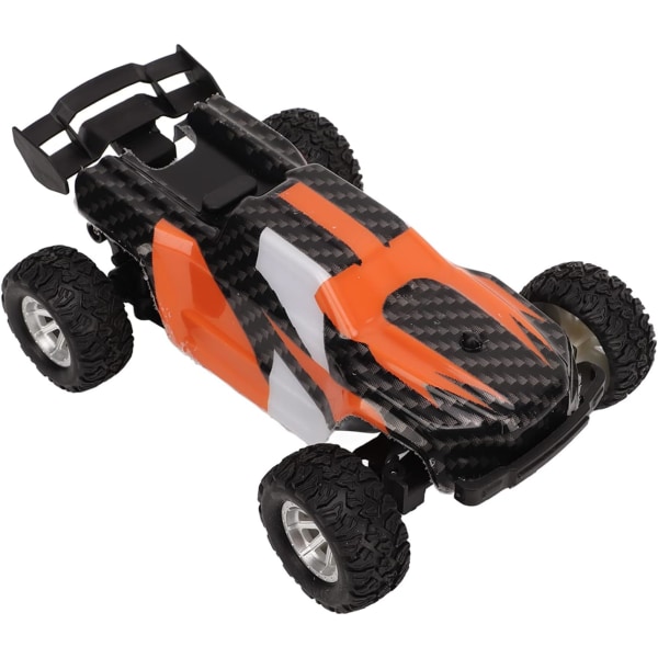 RC racingbil, 80m kontrollavstånd 1/30 2,4G höghastighetsfjärrkontrollbil kraftfull för underhållning (orange)