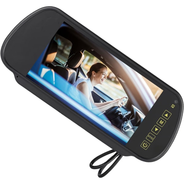 Backkameraskärm 7-tums Clip On Backkamera-skärm Backspegelbildskärm 7-tums LCD-skärm Backupkamera Bildskärm för backkamera