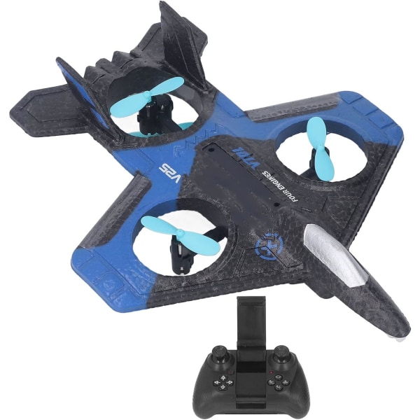 Leksaksflygplan, 2,4 GHz reservpropeller Lättmanövrerad Självstabiliserande 4K-flygfotografering Fjärrkontrollglidare med LED-ljus för barn