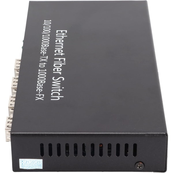 Fiber Switch Ethernet Media Converter Ethernet Media Converter Rj45 10 100 1000M 4 Fiber 2 Portar Single Mode Dual Fiber För Ieee802.3Z Ab