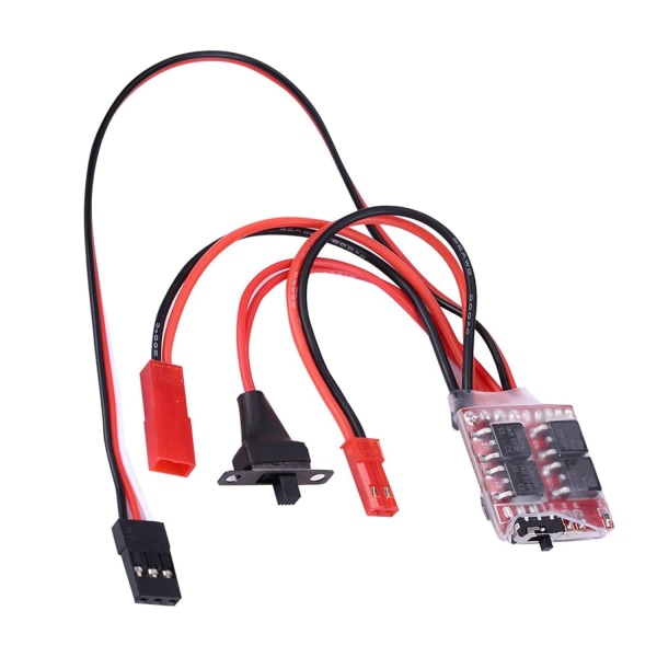 Borstlös motor och Esc, 20A Borstad Esc elektronisk hastighetsregulator med broms för Rc bil/båt