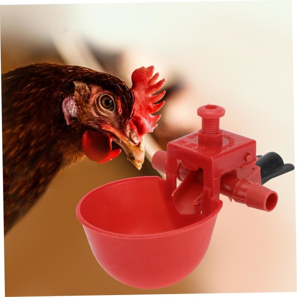 12 st kycklingvattenkyckling fågelvatten drickskoppar matare hönshus tillbehör Självvattensats för fjäderfä Vattenkoppar chick waterer kyckling