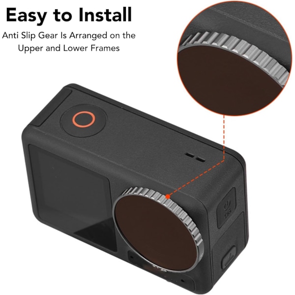 Kameraljusreduceringsfilter, 4PCS ND PL Filter Motion CameraLjusreduceringsfilter Kameratillbehör för Osmo Action 3