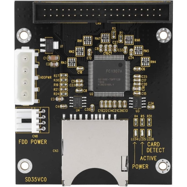 Adapter Adapter Abs Black SD-minneskort till 3,5 40Pin Male Ide Hårddisk Adapter Secure Digital Converter