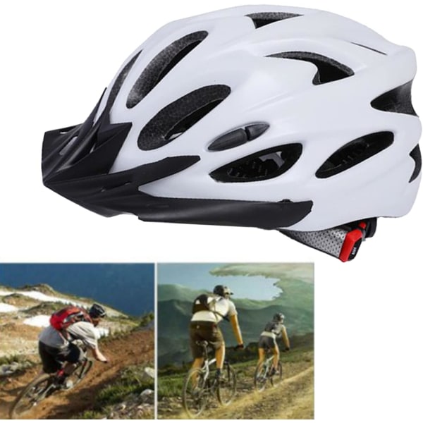 Cykelhjälm, hållbart huvudskydd, lätt ridhjälm, iögonfallande färgspännedesign för män