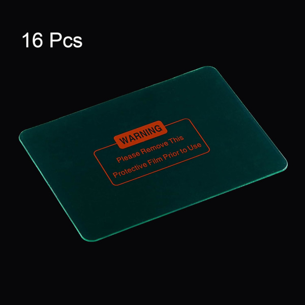 16 st svetshjälm? U? Ere cover 4,61 "x3,54" x0,04 "Ersättningslins för mörkare tystnad tyst