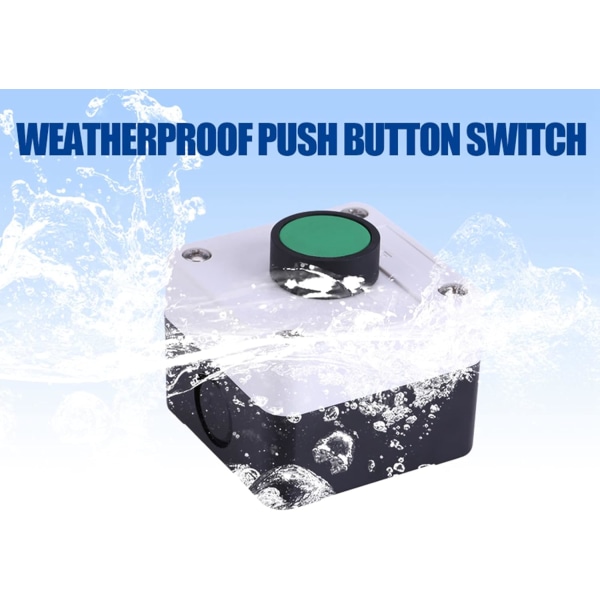 Väderbeständig grön tryckknappsbrytare kontrollbox, kan styra AC-kontaktor på avstånd, IP54 skyddsnivå, för portöppnare