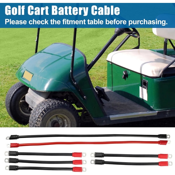 7 delar golfbils batterikabel batterikabelsatser passar 36V & 48V