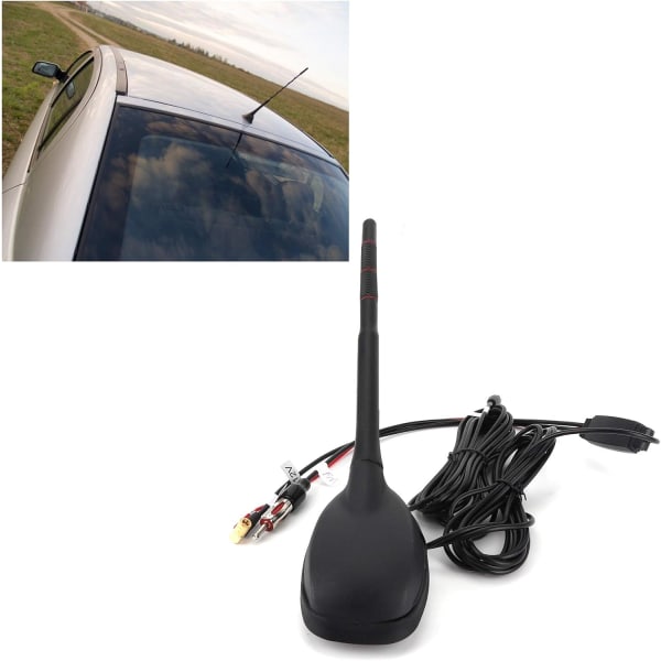 Bilantenn, DAB Active Antenn, Bilantenn, DAB+GPS+FM Antenn Active Amplified Top Roof Mount Waterproof Dammtät Universal