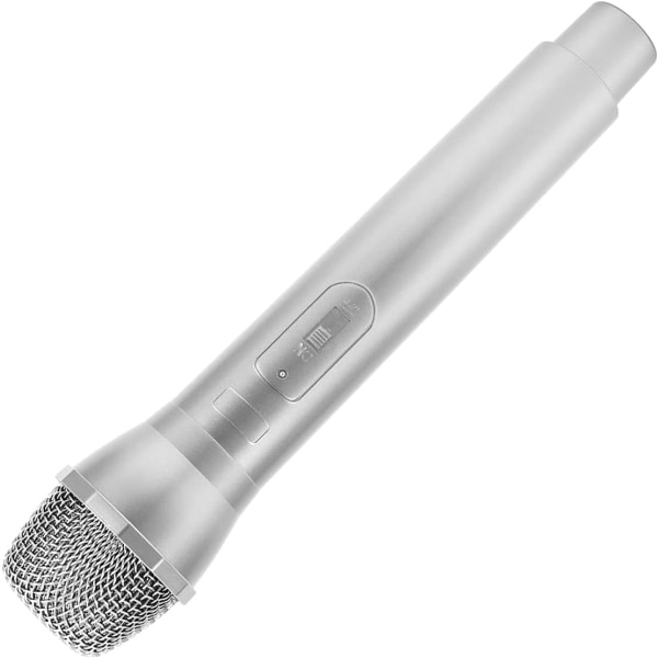 Falsk mikrofon Silver Prop Mikrofon Plast Realistisk Prop Mikrofon För Karaoke Dansshower Övning Mikrofon Prop För Karaoke