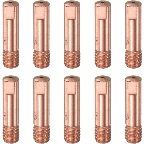 10 stycken tystnad med 0,03" faktureringsdiameter M6 kopparkontaktmunstycke för MIG 15AK SWILD? Brenner