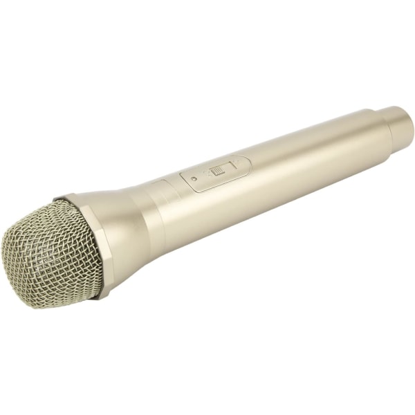 Silvermikrofonstativ Mikrofonstativ Plast Realistisk propmikrofon för karaokedansshower Övningsmikrofonstativ för karaoke (guld)