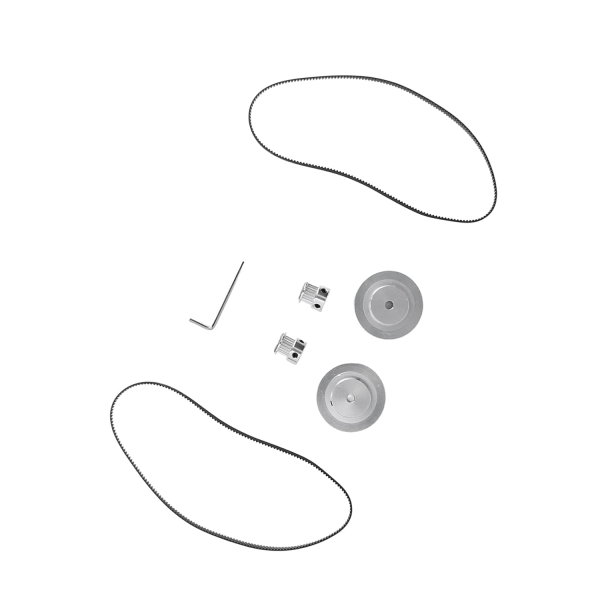 Synkronhjul för 3D-skrivare, synkronhjulssats med låg friktion Robust No Slip för industriarbete (5 mm / 0,2 tum borrning)
