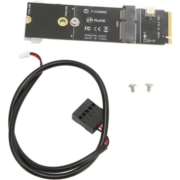 M.2 AE Key To M Card Printed Circuit Board Hållbar Stabil Ssd Riser för nätverk
