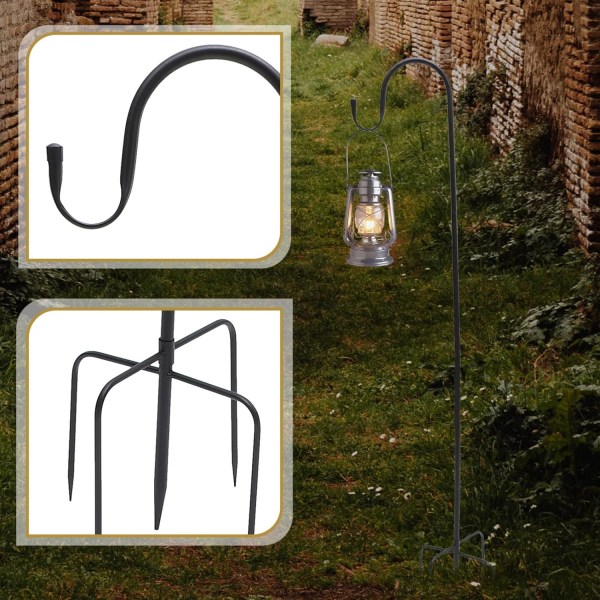 3st Shepherd Hook Fågelmatare Blomkruka Shepherds Krok Utomhus Shepherd Krokar Shepards Krokar för Utomhus Fågelmatare Fågelmatare Hängare
