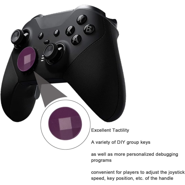 Xbox Elite Controller 2 Tillbehör Metall D-kuddar och paddlar Rostfritt stål Rostfritt stål Metall D-paddlar Paddlar Byte av kontrolltillbehör