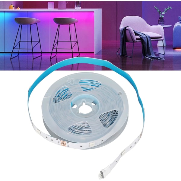 LED-lampor, knappkontroll RGB LED-strip-lampor 5V Säker med 3-knappsfunktioner för köksfest (#1)