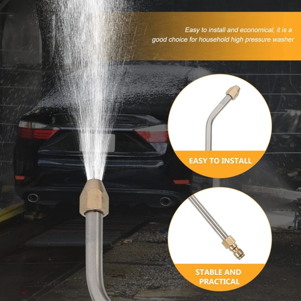 6 st vattenpistol förlängningsstav Bricka Spray Wand Power Washer Lans högtryckstvätt Förlängning högtryckstvätt elektrisk högtryckstvätt