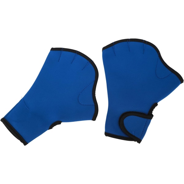 Simhandskar, vattenhandskar förhindrar halkning, blå justerbar handledsstängning för dykning