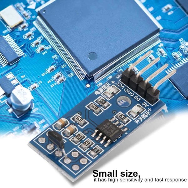 Halleffektsensor 3.3V Arduino Halleffektsensor 5st 3144E Effektsensorbrytare Hastighetsräkningssensormodul Magnetisk detektor 3.3 5V