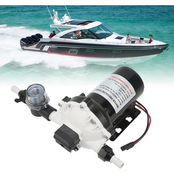 Rv Series 12V självsugande membranpump Högflöde 5.0Gpm 60Psi Effektiv vattenpump för Rv Yacht