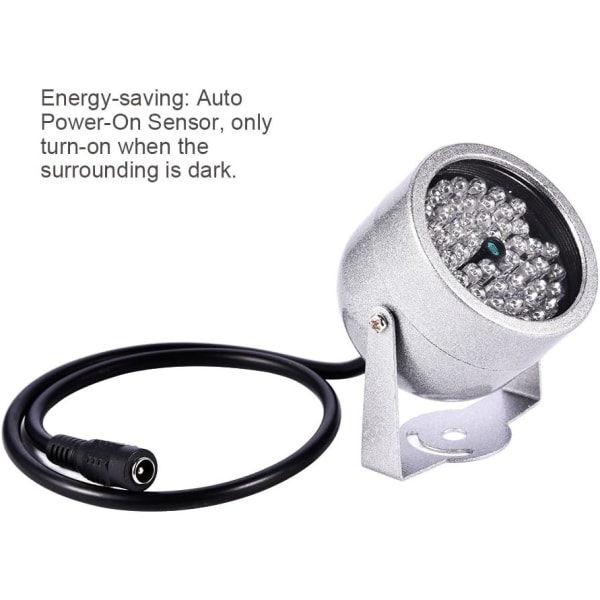 Kamera IR-belysningslampor, 140 LED vattentät infrarött mörkerseende ljus för CCTV-säkerhetskamera