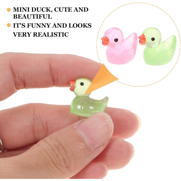 100 st Minipyssel för minileksaker för miniatyrfigurer djurdekor små ankor mini djurfigurer minigrejer leksak miniatyrtillbehör