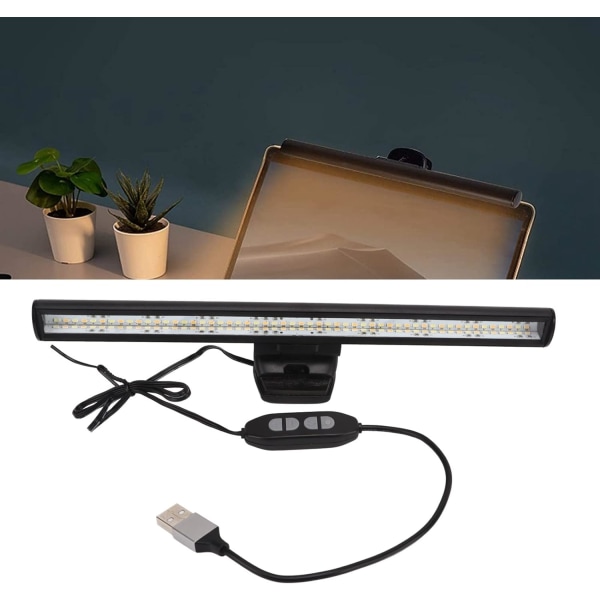 Datorskärmslampa, bildskärmshängande ljus E Läsning Led uppgiftslampa Skärm Monitorljusstång för ögonvård