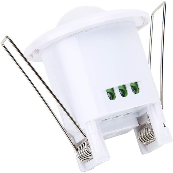 Pir Sensor Switch För Led Strip Vit 360° Infälld Automatisk Infraröd Pir Motion Sensor Switch Med Tidsfördröjning För Taklampa 100 240V