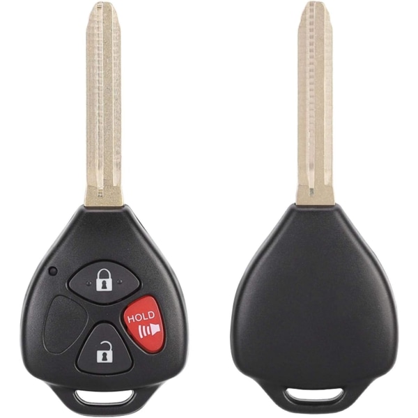 Bilnyckel, nyckelbricka, 3 knappar oskuren smart bilnyckel 312 MHZ Passar för Toyota Yaris 2007-2013 MOZB41TG